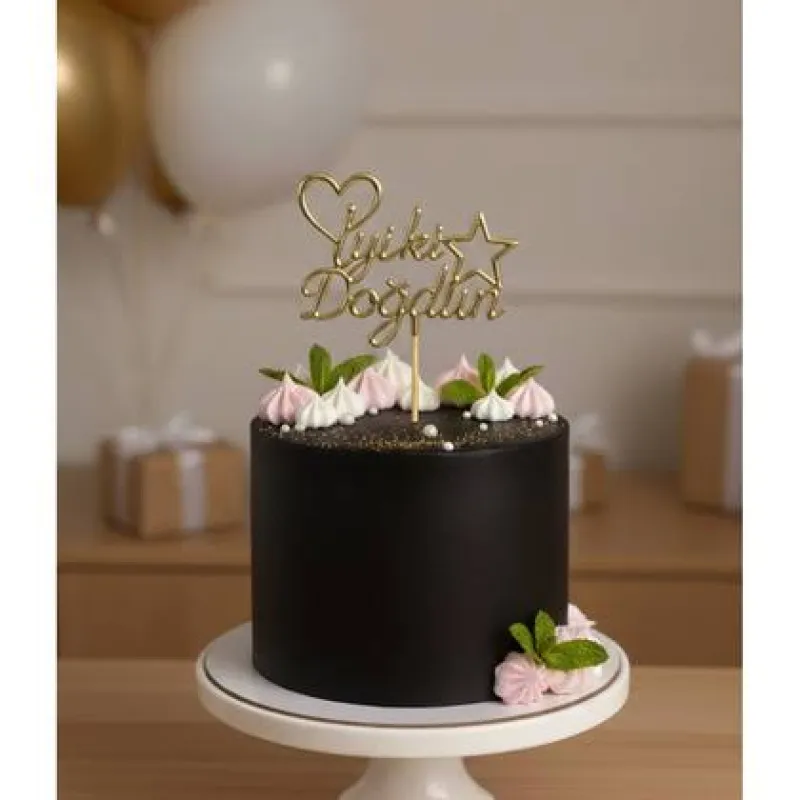 PASTA ÜSTÜ MİKA İYİKİ DOĞDUN GOLD