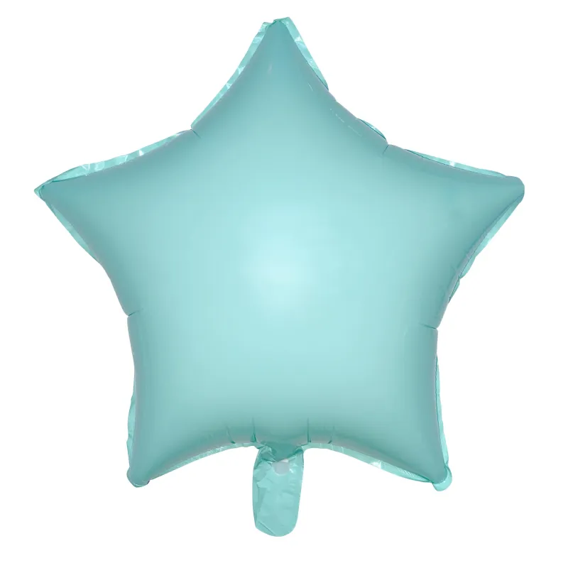 18 İNC YILDIZ MAKARON TURKUAZ FOLYO BALON