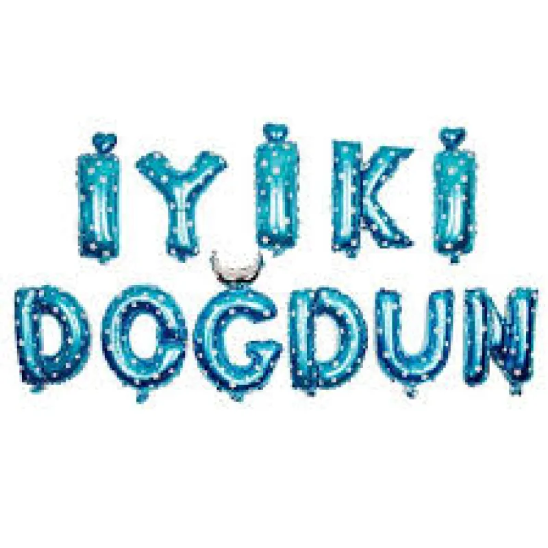 İYİKİ DOĞDUN MAVİ SET BALON