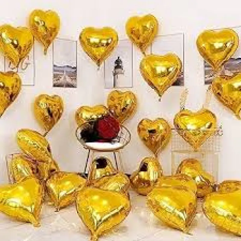 25 KALPLİ 5 İNC KALP GOLD SET BALON